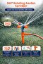 4-Armed Lawn Watering Sprinkler Garden Irrigation Sprink Automatic Rotating Sprinkler Garden Watering Apparatus - 6