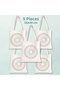 5 Pieces of Mandala Flower Paintable Raw Fabric Shoulder Bags - Design Your Own Bag - Painting Activity