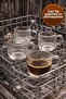 6-Piece Glass Coffee Cup Set 160 ml with Handles Heat Resistant Striped Tea Espresso Cup Set - 5