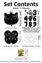 7 Year Old Black Cat Themed Birthday Balloon Set 11 Piece Party Decoration Set - 2