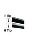 Under Door Brush Aluminum 100 cm t Type - 2