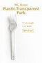 300 Forks ❤️   Plastic Forks Transparent Forks Disposable Forks ❤️   Bpa Free ❤️   Hygienic - 2