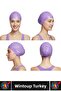 # Bone Soft Pool Sea Swimming Ear Waterproof Elastic Silicone Large Size Hair Cap Double Set - 2