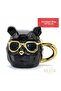 Porcelain Mug with Dog Figure and Glasses, Decorative Design Mug - 2
