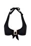 Siyah Bralette Kaplı Aksesuarlı Bikini Üstü TBESS26BU00020 - 5