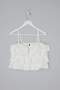 Beach Wear Ecru Woven Ruffled Short Plus Size Blouse Tbbss26Af00015 - 4
