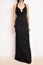 Black Accessory Detailed Maxi Evening Dress & Graduation Gown Tprss26Ae00076 - 5