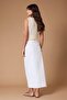 Beyaz Yırtmaçlı Maxi Denim Etek TWOSS23ET00290 - 4