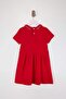 Kırmızı Bebe Yaka Kız Çocuk Kısa/ Mini Örme Elbise TKDSS26EL00003 - 4
