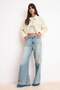 Bej Cep Detaylı Regular Denim Ceket TWOAW26CE00038 - 2