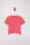 Red-Ecru 2-Pack Girls' Striped Plain Knitted T-Shirt Tkdss26Ts00012 - 5