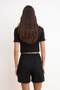 More Sustaniable Black Regular Normal Waist Tubular Leg Short Modal Knitted Shorts & Bermuda Twoss26Sr00028 - 4