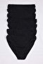 Black Regular Waist 7-Pack Classic Plus Size Panties Tbbss26Cm00009 - 4