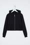 Siyah Regular/Normal Kalıp Kapüşonlu Aksesuar Detaylı Örme Sweatshirt TWOSS26SW00012 - 5