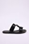 Black Women's Double Band Slipper Takss26Te00015 - 3