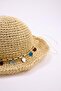 Straw Bead Detailed Women's Hat Takss26Sp00010 - 4