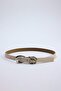 Brown-Beige 2-Piece Women's Belt Twoaw26Ke00029 - 3