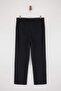 Siyah Bol Kalıp/Baggy Fit Boru Paça Ütü İzli Erkek Dokuma Pantolon TMNSS26PL00021 - 6