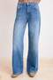 Mavi More Sustainable DÖKÜMLÜ Yüksek Bel 100% Pamuk Uzun Boy Wide Leg Jeans TWOSS26JE00133 - 3
