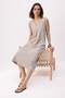 Stone Plain Shift V-Neck Sleeveless Midi Soft Touch Knitted Dress Twoss26El00457 - 2
