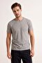 Khaki Regular/Normal Cut Flared Single Jersey T-Shirt Tmnss26Ts00006