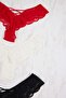 Black-White-Red 3-Pack Lace Brazilian Knitted Panties Tbbss26Cm00014 - 2