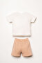 Baby Boy White Shorts Set - 4