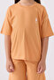 U.S. Polo Assn Girls' Orange Bermuda Set - 4
