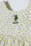 Baby Girl Crew Neck Embroidered Summer Regular Fit Cream Dress Usb3024-C-V1 - 2