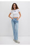 White Miav Printed Crop T-shirt - Short Cut 1612453 -620 - 2