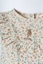 Baby Girl Crew Neck Embroidered Summer Regular Fit Cream Dress Usb2984-C-V1 - 2