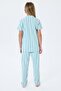 Girl's Green Shirt Pajama Set - 4