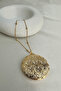 Patterned Covered Necklace - 4