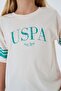 Girl's Crew Neck Embroidered Summer Regular Fit Green Pajama Set Us2525-C-V2 - 6