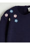 Ozmarka New Season Floral Knitwear Girls' Sweater and Pants - 4