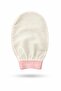 Ecru Elastic Bath Shower Scrub Exfoliating Glove 100% Fluffy Silk for Sensitive Skin 1 Piece - 2