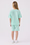 Girl's Green Bermuda Suit - 5