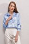 Bdart Satin Long Sleeve Button down Shirt - 3