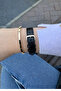 Retro Minimal Stylish Leather Bitter Brown Cord Women's Wristwatch - 2