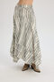Peigi Striped Piece Black Midi Skirt - 7