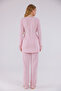 Powder Lace Detailed Nursing-Friendly Cotton Maternity Pajama Set - 4