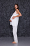 Ecru Strap Breastfeeding Featured Maternity Maternity Pajamas Set of 3 - 2