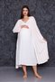 Maternity Maternity Nightgown-Dressing Gown with Powder Strap Breastfeeding Features Set of 2 - 7