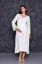 Green Strap Maternity Nightgown with Breastfeeding Feature - Set of 2 - 3
