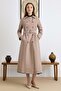 Cape Detailed Water Repellent Unlined Long Trench Coat Vi̇zon 6829 - 3