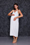 Navy Blue Strap Maternity Nightgown with Breastfeeding Feature - Set of 2
