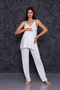 Green Striped Maternity Maternity Pajama Set with Breastfeeding Feature - 5