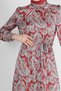 Ethnic Patterned Belt Dress 43753 - 4