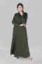 Embroidered Zippered Coat 10371 - 2