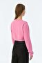 Ceylan Supersoft Crop Sweatshirt - Pink - 2